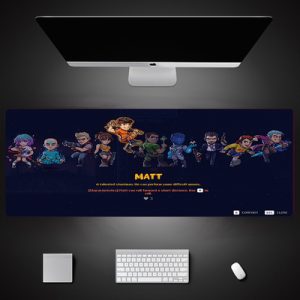 Neon Abyss Cartoon The Desk Pad 900mmx400mmx4mm