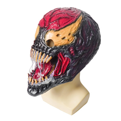 Venom cosplay latex mask hood Halloween
