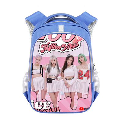 Black Pink Backpack School Bag Blue - Image 22