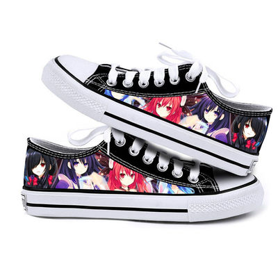 DATE·A·LIVE Cartoon Anime Fashion Funny Cool Casual Canvas Shoes Low Top Lightweight Breathable 3D - Image 4