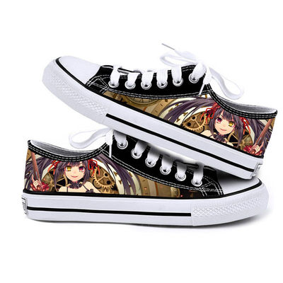 DATE·A·LIVE Cartoon Anime Fashion Funny Cool Casual Canvas Shoes Low Top Lightweight Breathable 3D - Image 7