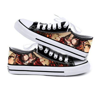 DATE·A·LIVE Cartoon Anime Fashion Funny Cool Casual Canvas Shoes Low Top Lightweight Breathable 3D - Image 8