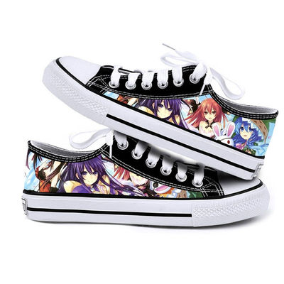 DATE·A·LIVE Cartoon Anime Fashion Funny Cool Casual Canvas Shoes Low Top Lightweight Breathable 3D - Image 9