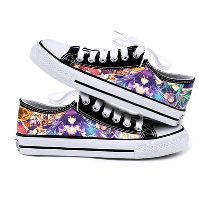 DATE·A·LIVE Cartoon Anime Fashion Funny Cool Casual Canvas Shoes Low Top Lightweight Breathable 3D - Image 2