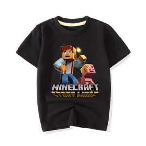 Creeper Story Mode T-Shirts Short Sleeve For Children Gift