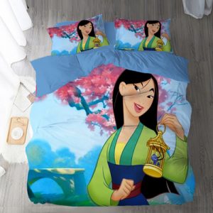 Mulan Comfortable Bedding Three-Piece Soft and Breathable Duvet Cover