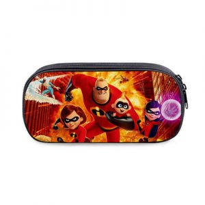 The Incredibles Cosmetic Bags Boys Girls Children Large Pencil Case Purse Storage Bags Women Men Multifunction Makeup Bag