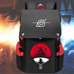 18 Inch Naruto USB Backpack School Bag Yellow Black Red Green