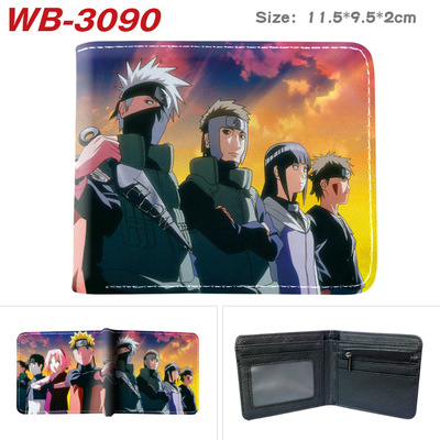 Bifold PU Leather NARUTO Wallet Coin Pocket Credit Card Id Window Card Holder - Image 7