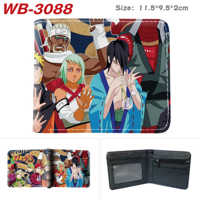 Bifold PU Leather NARUTO Wallet Coin Pocket Credit Card Id Window Card Holder - Image 9