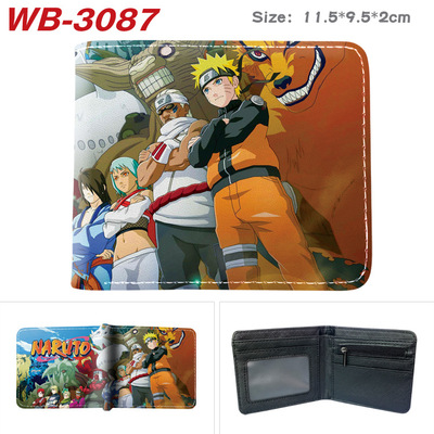 Bifold PU Leather NARUTO Wallet Coin Pocket Credit Card Id Window Card Holder - Image 10