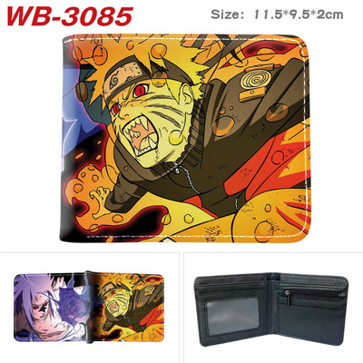 Bifold PU Leather NARUTO Wallet Coin Pocket Credit Card Id Window Card Holder - Image 12