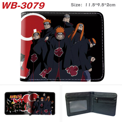 Bifold PU Leather NARUTO Wallet Coin Pocket Credit Card Id Window Card Holder - Image 18