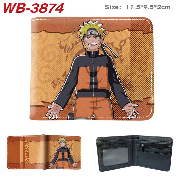 Bifold PU Leather NARUTO Wallet Coin Pocket Credit Card Id Window Card Holder - Image 32