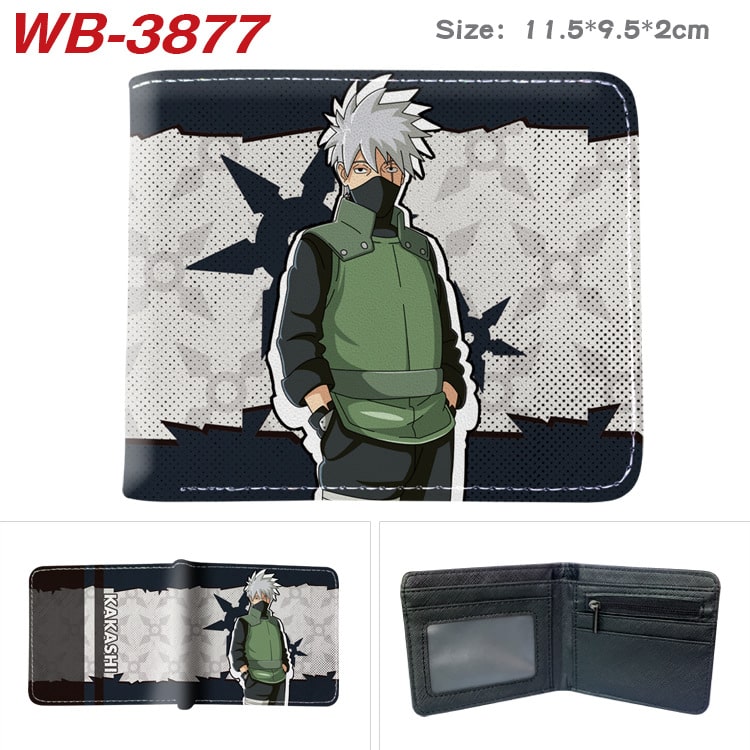 Bifold PU Leather NARUTO Wallet Coin Pocket Credit Card Id Window Card Holder - Image 26