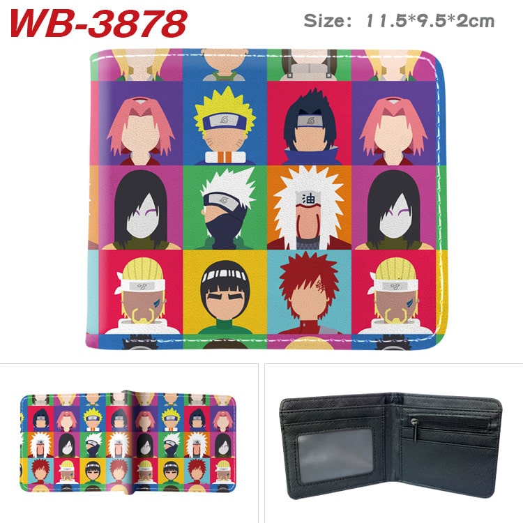 Bifold PU Leather NARUTO Wallet Coin Pocket Credit Card Id Window Card Holder - Image 27