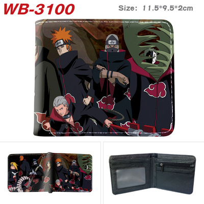 Bifold PU Leather NARUTO Wallet Coin Pocket Credit Card Id Window Card Holder - Image 20