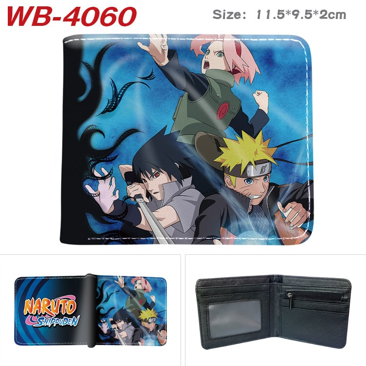 Bifold PU Leather NARUTO Wallet Coin Pocket Credit Card Id Window Card Holder - Image 28