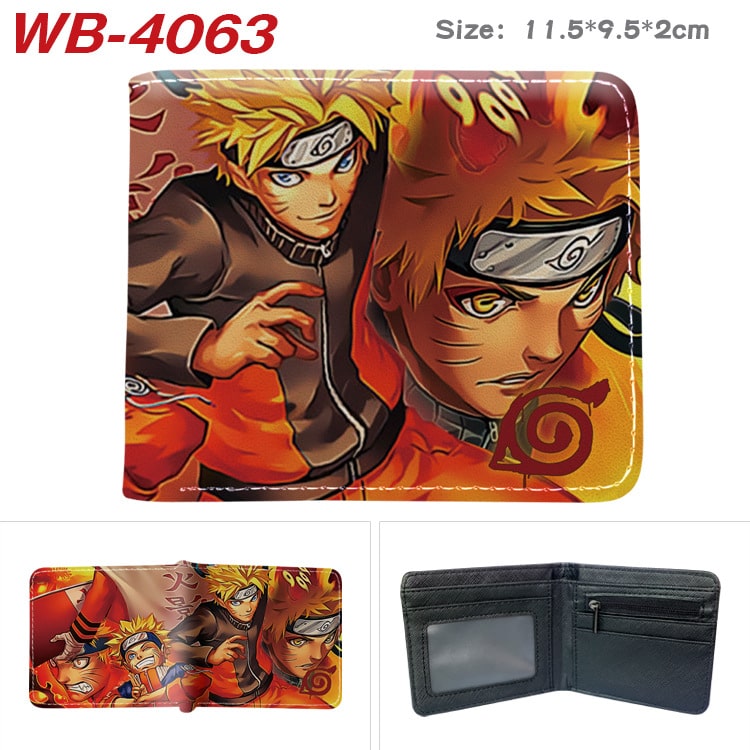 Bifold PU Leather NARUTO Wallet Coin Pocket Credit Card Id Window Card Holder - Image 31