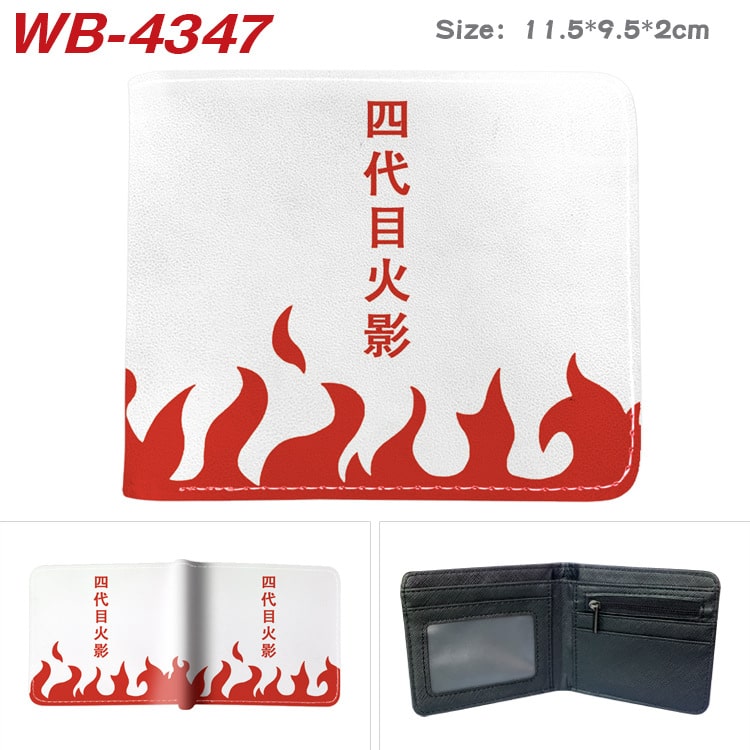 Bifold PU Leather NARUTO Wallet Coin Pocket Credit Card Id Window Card Holder - Image 36