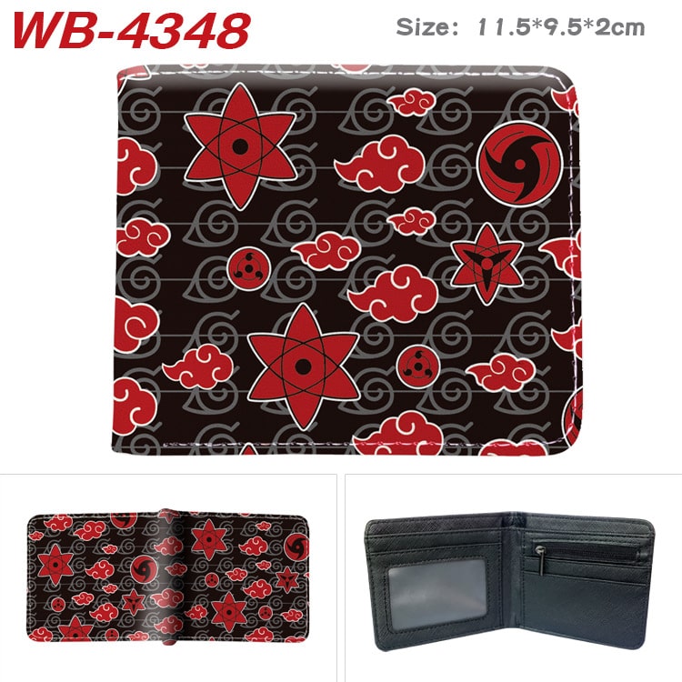 Bifold PU Leather NARUTO Wallet Coin Pocket Credit Card Id Window Card Holder - Image 37