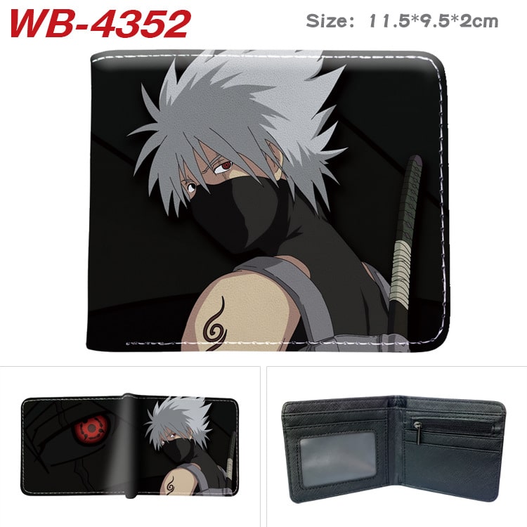 Bifold PU Leather NARUTO Wallet Coin Pocket Credit Card Id Window Card Holder - Image 41