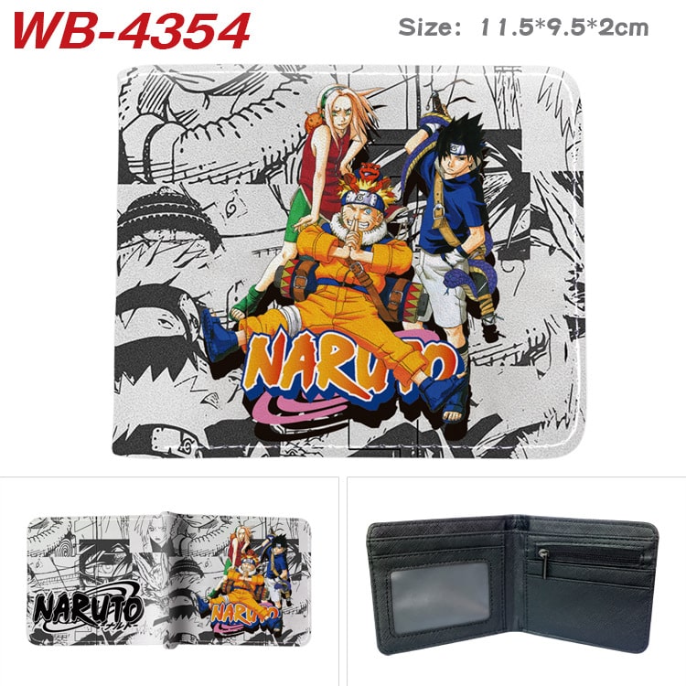 Bifold PU Leather NARUTO Wallet Coin Pocket Credit Card Id Window Card Holder - Image 34