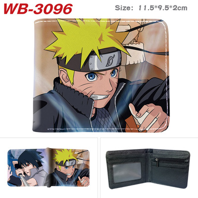 Bifold PU Leather NARUTO Wallet Coin Pocket Credit Card Id Window Card Holder - Image 24