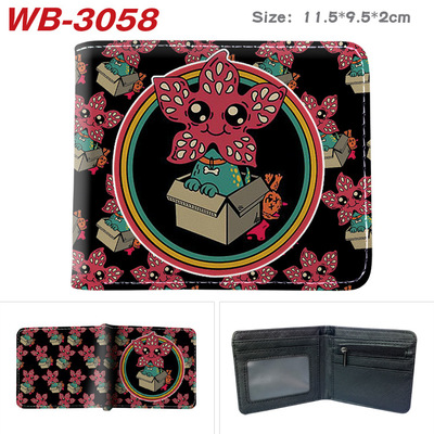 Bifold PU Leather Stranger Things Wallet Coin Pocket Credit Card Id Window Card Holder - Image 3