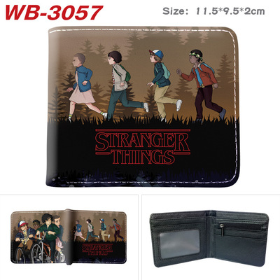 Bifold PU Leather Stranger Things Wallet Coin Pocket Credit Card Id Window Card Holder - Image 4