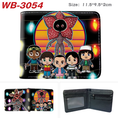 Bifold PU Leather Stranger Things Wallet Coin Pocket Credit Card Id Window Card Holder - Image 6