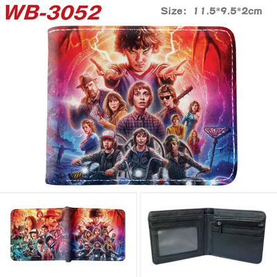 Bifold PU Leather Stranger Things Wallet Coin Pocket Credit Card Id Window Card Holder - Image 8