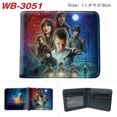 Bifold PU Leather Stranger Things Wallet Coin Pocket Credit Card Id Window Card Holder - Image 9