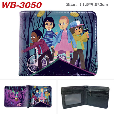 Bifold PU Leather Stranger Things Wallet Coin Pocket Credit Card Id Window Card Holder - Image 10