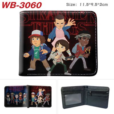 Bifold PU Leather Stranger Things Wallet Coin Pocket Credit Card Id Window Card Holder - Image 12