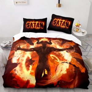 Satan Comfortable Bedding Three-Piece Soft and Breathable Duvet Cover