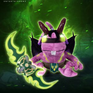 World of Warcraft Illidan Fish Ball Plush Doll (Luminous with Egg Knife)