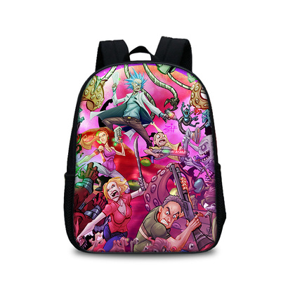 13 Inch Rick and Morty Children's Backpack Kids School Cute Daily Bag Kindergarten Bags Girls Boys Waterproof Ruckpack - Image 14