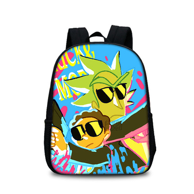 13 Inch Rick and Morty Children's Backpack Kids School Cute Daily Bag Kindergarten Bags Girls Boys Waterproof Ruckpack - Image 24