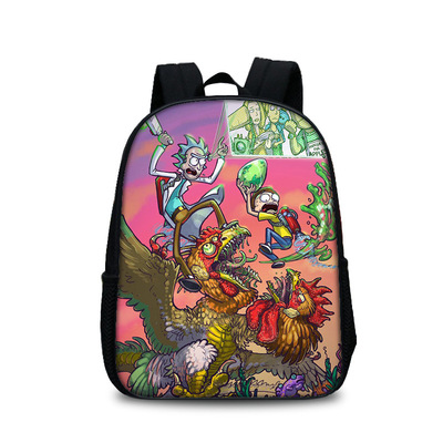13 Inch Rick and Morty Children's Backpack Kids School Cute Daily Bag Kindergarten Bags Girls Boys Waterproof Ruckpack - Image 25