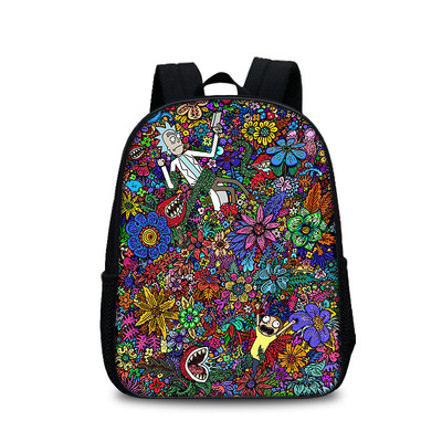 13 Inch Rick and Morty Children's Backpack Kids School Cute Daily Bag Kindergarten Bags Girls Boys Waterproof Ruckpack - Image 27