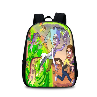 13 Inch Rick and Morty Children's Backpack Kids School Cute Daily Bag Kindergarten Bags Girls Boys Waterproof Ruckpack - Image 29