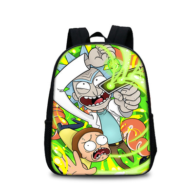 13 Inch Rick and Morty Children's Backpack Kids School Cute Daily Bag Kindergarten Bags Girls Boys Waterproof Ruckpack - Image 31