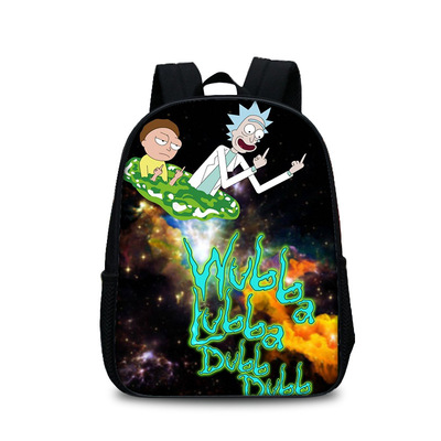 13 Inch Rick and Morty Children's Backpack Kids School Cute Daily Bag Kindergarten Bags Girls Boys Waterproof Ruckpack - Image 33