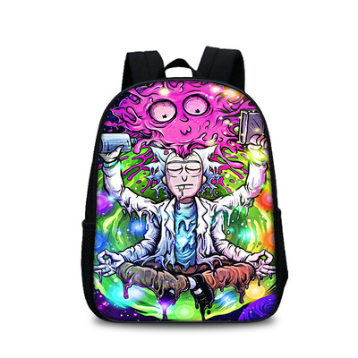 13 Inch Rick and Morty Children's Backpack Kids School Cute Daily Bag Kindergarten Bags Girls Boys Waterproof Ruckpack - Image 34
