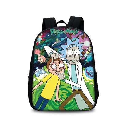 13 Inch Rick and Morty Children's Backpack Kids School Cute Daily Bag Kindergarten Bags Girls Boys Waterproof Ruckpack - Image 36