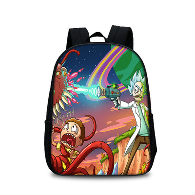 13 Inch Rick and Morty Children's Backpack Kids School Cute Daily Bag Kindergarten Bags Girls Boys Waterproof Ruckpack - Image 38