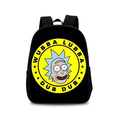 13 Inch Rick and Morty Children's Backpack Kids School Cute Daily Bag Kindergarten Bags Girls Boys Waterproof Ruckpack - Image 4
