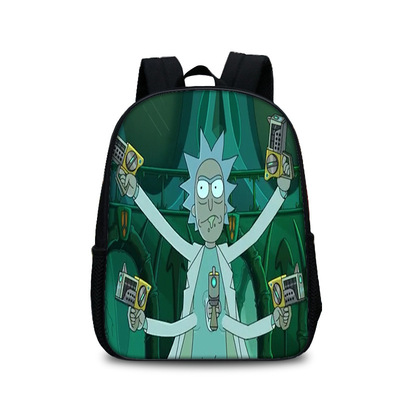 13 Inch Rick and Morty Children's Backpack Kids School Cute Daily Bag Kindergarten Bags Girls Boys Waterproof Ruckpack - Image 13