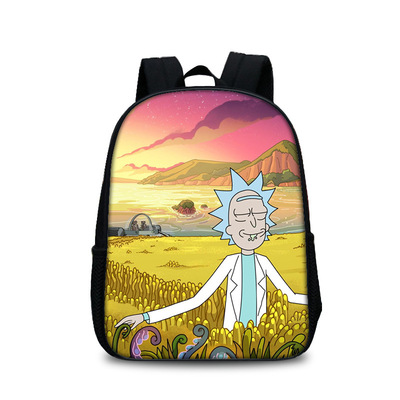 13 Inch Rick and Morty Children's Backpack Kids School Cute Daily Bag Kindergarten Bags Girls Boys Waterproof Ruckpack - Image 17